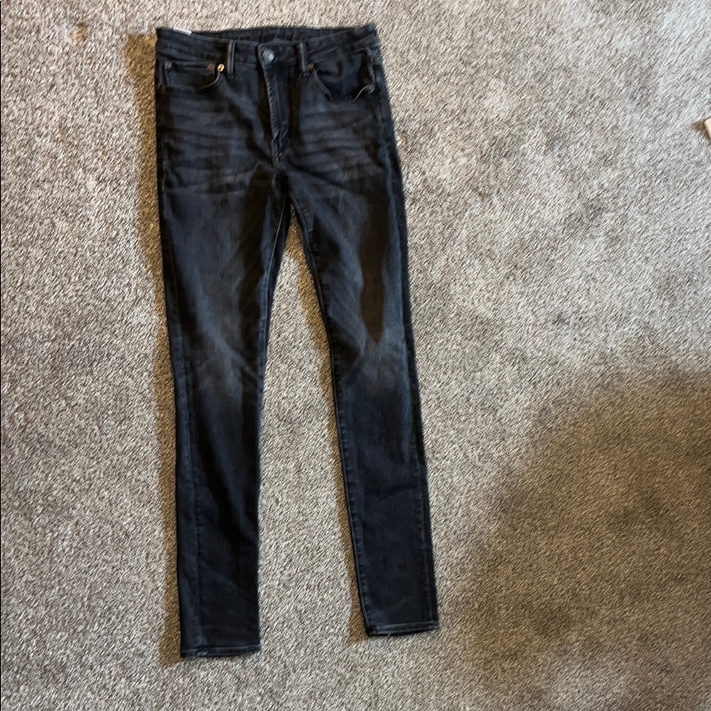 Men’s American Eagle Outfitters Black Skinny Jeans Premium Denim